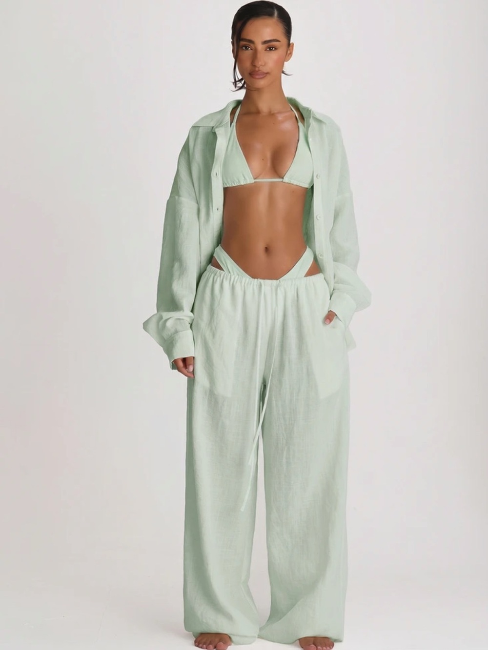 Mint Green Cover Up Set - M & L - Picture 6 of 9